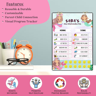 Daily Reward Chart Personalised  Mermaid Cove (PREPAID ONLY)