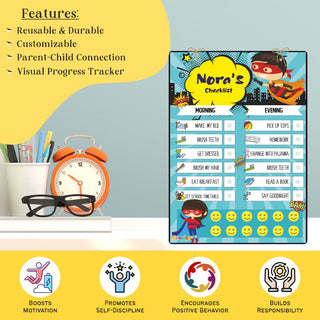 Daily Reward Chart Personalised  Superkid edition (PREPAID ONLY)