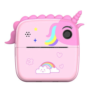 Unicorn-Theme Instant Capture and Print Camera (Pink)
