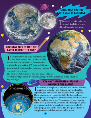 Space and Solar System Encyclopedia for Children Age 5 - 15 Years- All About Trivia Questions and Answers