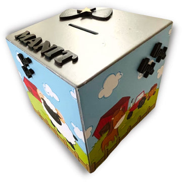 FARM ANIMALS PIGGY BANK (PREPAID)