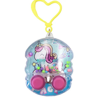 Unicorn Keychain Water Game Toy