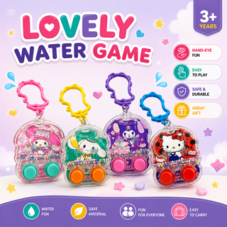 Kawaii Water Game Keychain — My Melody & Cinnamoroll