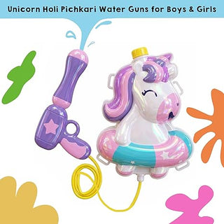 Cute Unicorn Backpack Water Gun
