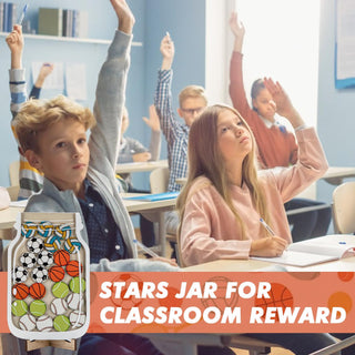 Sports Ball Theme Wooden Reward Jar for Kids
