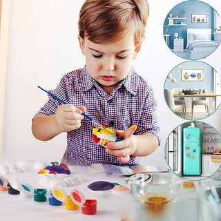 Dessert Mould & Paint Kit for Kids | DIY Plaster Cupcake Craft Set (Ages 6+)(Pack Of 5/10)