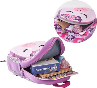 Kids School Bag Soft Plush Backpacks Cartoon Boys Girls Baby (2-5 Years) Purple Unicorn