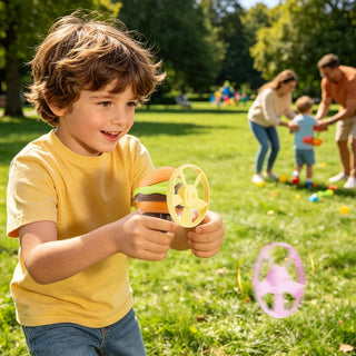 Kids Flying Disc Launcher Toy (Random Design)
