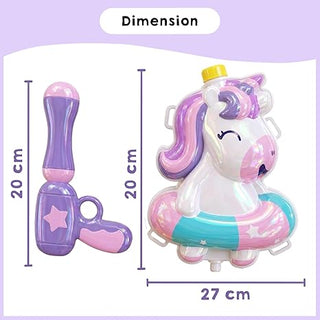 Cute Unicorn Backpack Water Gun