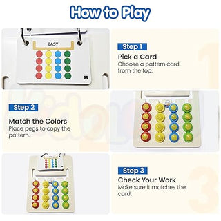 Colour Coder Matching Maze Puzzle Game for Kids | 15 Challenge Levels | Ages 4+ (Pack Of 5/10)