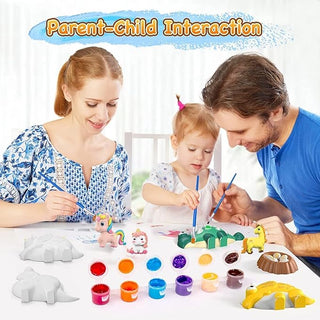Dessert Mould & Paint Kit for Kids | DIY Plaster Cupcake Craft Set (Ages 6+)(Pack Of 5/10)