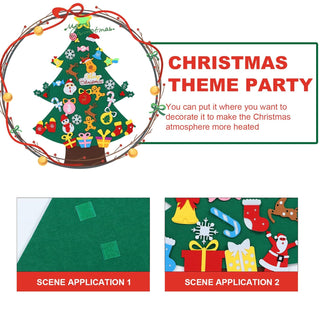 Cots and Cuddles DIY Felt Christmas Tree Decoration Kit for Kids