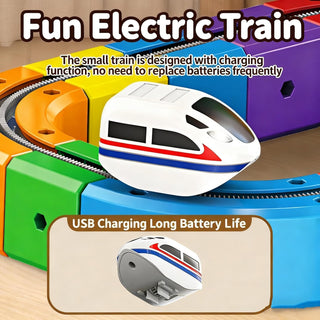 DIY Magnetic Train Building Blocks – Electric Anti-Gravity Track Set (51/32 Pcs Block Set)