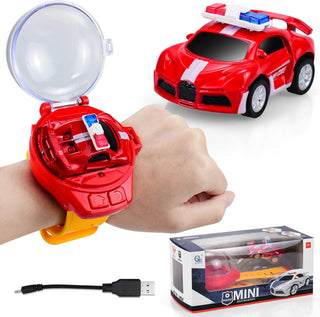 Miniature Remote Controlled Wristwatch Toy Racing Car for Kids