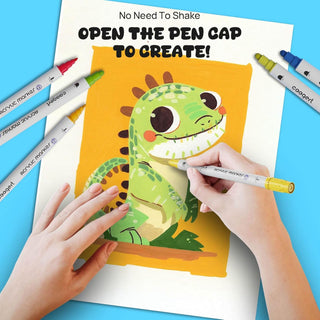 KalarKraft Acrylic Markers for Kids — 12 Vibrant Colours | Multi-Surface DIY Art Set