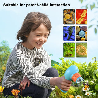 2-in-1 Digital Microscope Kit for Kids | Magnification with Screen (Prepaid Only)