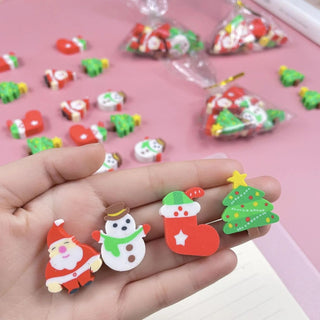 Christmas Theme Eraser Gift Set 4 Packet