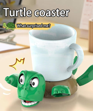 Funny Shock Face Turtle Coaster Cute & Quirky Table Decor