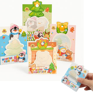 Christmas & Winter Designs Sticky Notes (1Pc)