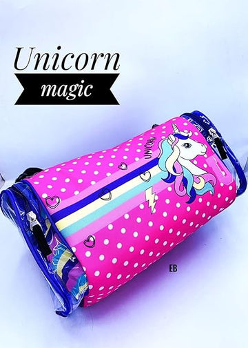 Duffle Bag with Transparent Side Pockets (Unicorn)