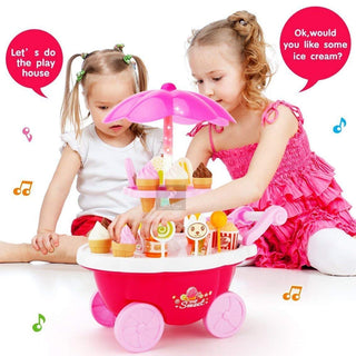 30pcs Sweet Candy Ice Cream Cart Toy for Kids with Sound – Interactive Playset for Imaginative Fun