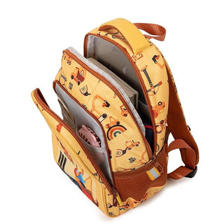 Construction Theme Kids School Backpack – Stylish & Water-Resistant