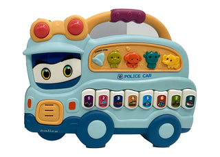 Police Car Design Keyboard Piano for Kids Age 2+