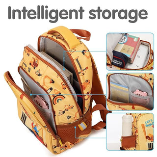 Construction Theme Kids School Backpack – Stylish & Water-Resistant