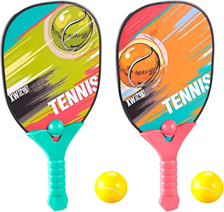 Kid-Friendly Table Tennis Toy Set: 2 Rackets and 2 Foam Balls for kids
