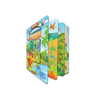 In the Dinosaurs World Die Cut Window Board Book for Kids Age 3+ | Die Cut Shape Early Learning Picture Board Book