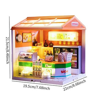 Small Town in Big City Miniature Scene Building Kit | DIY Mini World Set for Kids 8+