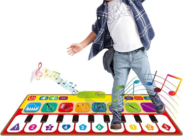 Interactive Piano Musical Mat for Kids - 8 Instrument Sounds & 10 Musical Keys