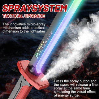 7-Color Flowing LED Spark Sword with Smoke Effect | Rechargeable Light-Up Sword Toy (Prepaid Only)