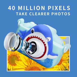 Creatures Capture: Shark -Themed Electronic Camera for Kids with Selfie Camera