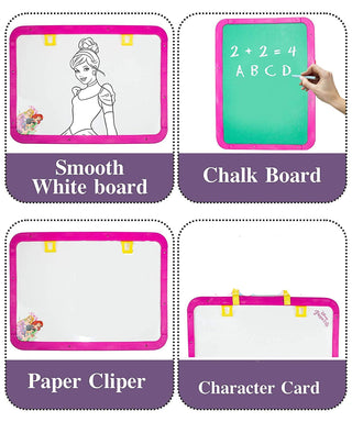 2-in-1 Standing Art Easel Board for Kids – Double Sided Whiteboard & Blackboard
