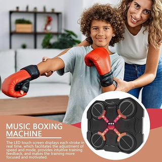 Music Boxing Target Machine with LED Lights & Boxing Gloves (Prepaid Only)