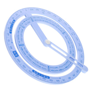 360° Full Circle Protractor for Kids | Math Geometry Tool | Pink & Blue