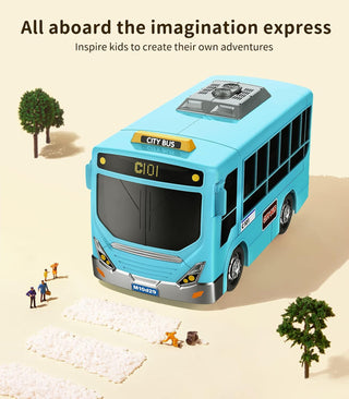 Kids Bus Driver Pretend Play Set – Interactive Steering Wheel Toy with Music, Lights & Accessories