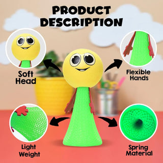 Colorful Faces Bounce Ball Toys for Kids – Funny Jumping Dolls (Pack Of 3)