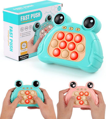 Quick Push Bubble Pop Popit Game: Interactive Stress Relief Toy with Music and Light Effects (Random color)