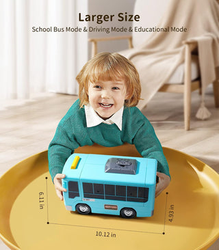 Kids Bus Driver Pretend Play Set – Interactive Steering Wheel Toy with Music, Lights & Accessories