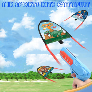 2 in 1 Glider Kite Launcher Toy for Outdoor Adventure (Random Color)