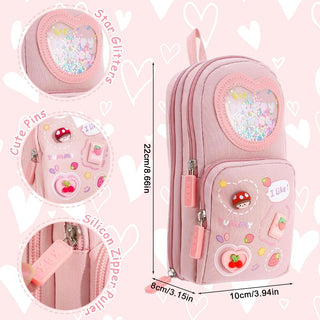 Kawaii 3D Charm Mini Backpack Pencil Case