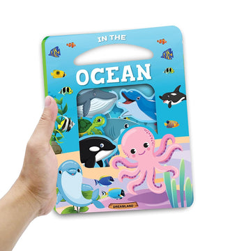 In the Ocean Die Cut Window Board Book for Kids Age 3+ | Die Cut Shape Early Learning Picture Board Book