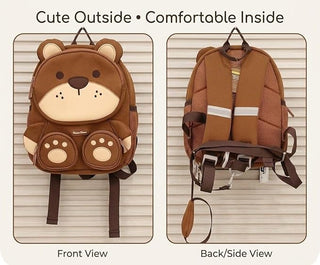 Kids Cartoon Animal Backpack – Lightweight Multi-Pocket School Bag