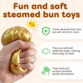 Mystery Dumpling Squishy Stress Relief Toy for Kids & Adult (Random)