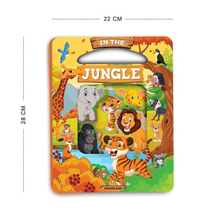 In the Jungle Die Cut Window Board Book for Kids Age 3+ | Die Cut Shape Early Learning Picture Board Book