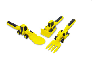 Constructive Eating Construction Plate & Utensils Set
