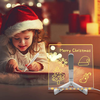 DIY 3D Acrylic LED Writing Message Board for Kids
