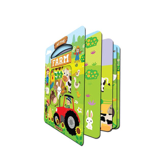 At the Farm Die Cut Window Board Book for Kids Age 3+ | Die Cut Shape Early Learning Picture Board Book